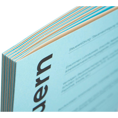 BIELLA Cartella DE A4 326011290U blu/beige 320g, 12 pezzi