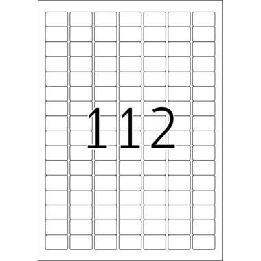 HERMA Étiquettes PREMIUM 25.4x16.9mm 4334 blanc,perm. 2800 pcs./25 flls.