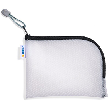 HERMA Reissverschlusstasche A6 20023 schwarz, 19x14cm