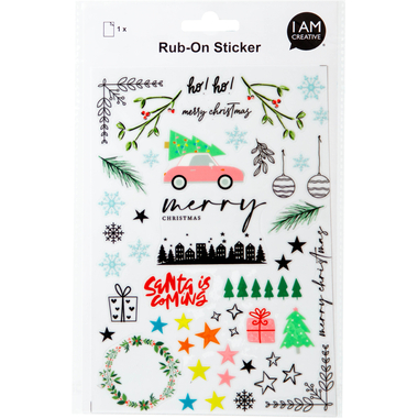 I AM CREATIVE Rub on Sticker A5 4010.59 Xmas