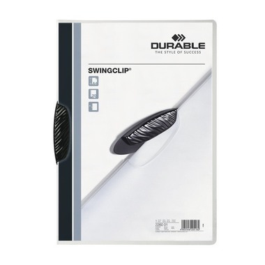 DURABLE Classeur à pince SWINGCLIP 226001 pour 30 feuilles A4 noir