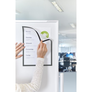 MAGNETOPLAN Cornice calamita magnetofix A4 1130301 grey 5 pezzi