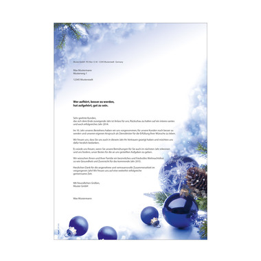 SIGEL Weihnachtspapier A4 DP034/W 90g, Weihnachtskugel 100 Blatt