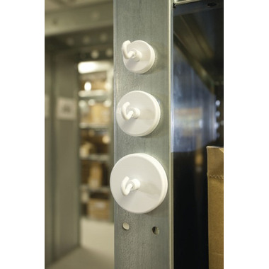 MAGNETOPLAN Hakenmagnet 47mm 52647 weiss 16kg