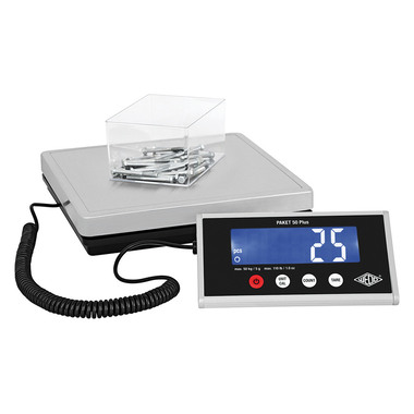 WEDO Paketwaage Paket 50 Plus 507605005 Tragkraft bis 50kg 25x25x5cm