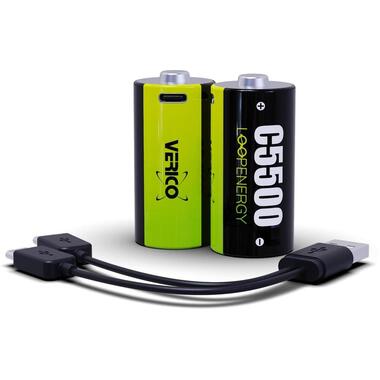 Verico Batterie Li-Ion C avec USB-C 3700 mAh, 2 Pièce/s