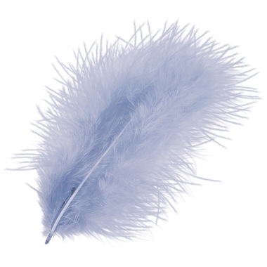 KNORR PRANDELL Marabufedern 10cm 6619320 wasserblau 15 Stück