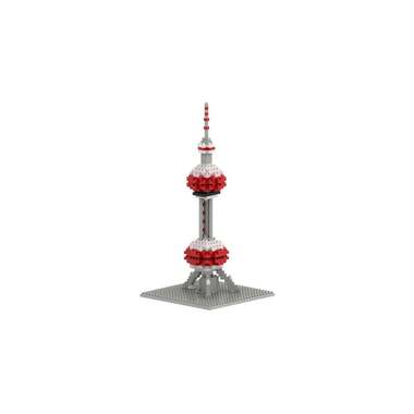 BRIXIES building block model Pearl of Orient Tower made of 312 building blocks