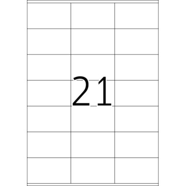 HERMA Universal-Etiketten 70x42mm 4451 weiss 2100 St./100 Blatt