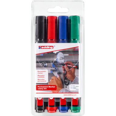 EDDING Permanent Marker 300 553 ass., 4 Stück