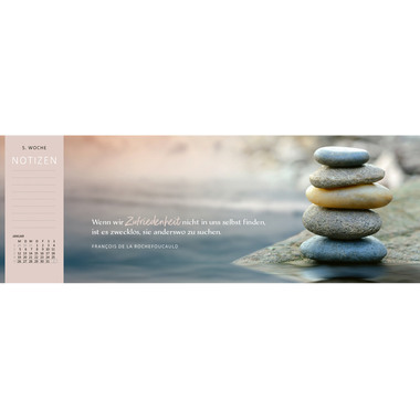 ARS EDITION Tischkalender 2026 13571 Lebensweisheit DE 29.7x11.5cm