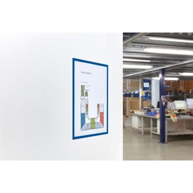 MAGNETOPLAN Magnetrahmen magnetofix A4 1130303 blau 5 Stk.