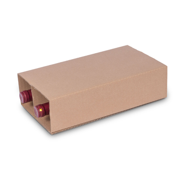 Einlage Flaschen Versandverpackung "Trans-Scripto" für 2x 0.75l Flaschen mit Flaschenhöhe 330mm & Ø83mm
