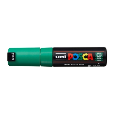 POSCA Marker 8mm PC-8K GREEN grün, Keilspitze