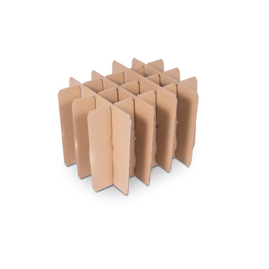 Einlage Flaschenversandkarton für 20x 0.25l Flaschen mit Flaschenhöhe 190mm & Ø56mm