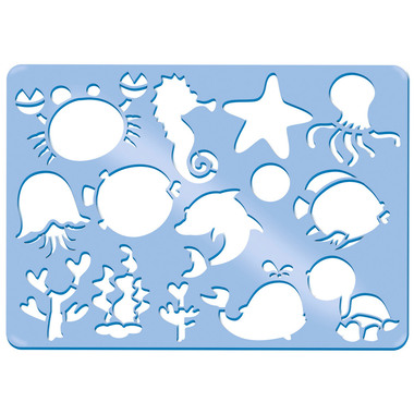 URSUS Schablonen Set 3 Tiere 44100003 26.8x18.9x0.2cm 6 Stück