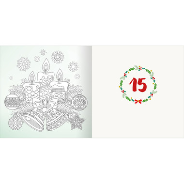 ARS EDITION Calenda. Avvento 21x21cm 13622 Diamanti, colori e adesivi