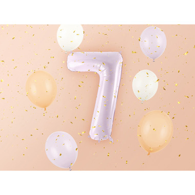 PARTYDECO Folienballon Ziffer 7 72cm FB230G-7-014 lila