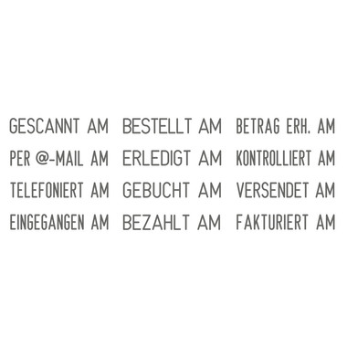 TRODAT Stempel Printy Wortband D 4817D-EK-SC 12 Texte 4x46mm