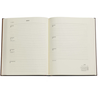 PAPERBLANKS Agenda Diamant. Thron. 2026 DD0639-9 1W/2S HOR Ultra HC DE 18x23cm