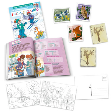 «Phila & Franco» set filatelico per bambini, IT, 3/24