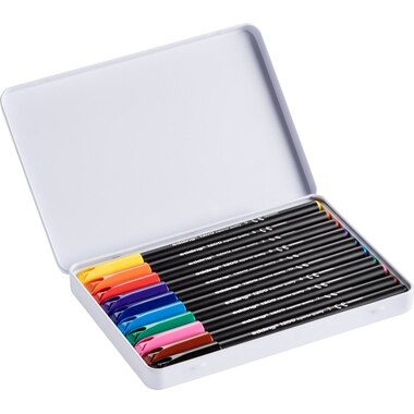 EDDING Faserschreiber 1200 Met. 1mm 1200-E10 10 Stück ass. Etui