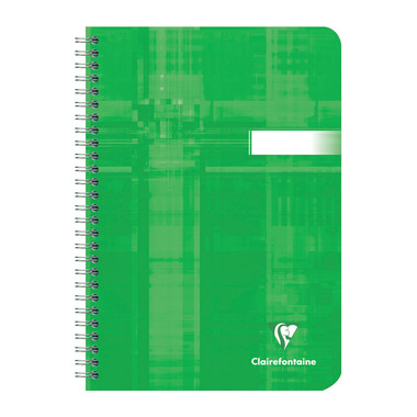 CLAIREFONTAINE Carnet spirale ass. A5 8532 5mm 50 feuilles