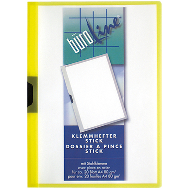 BÜROLINE Dossier à pince A4 667295 jaune