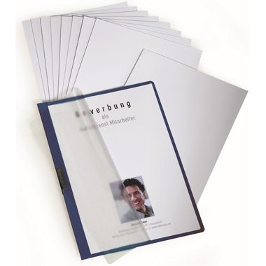 DURABLE Dossier candidature Duraclip 258607 bleu 3 pcs.