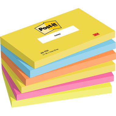 POST-IT Haftnotizen Energy 127x76mm 655-TFEN 6-farbig 6x100 Blatt