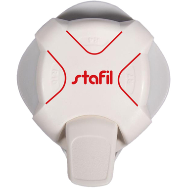 STAFIL Poinçon d'angle 3 en 1 17810-001 3 courbes