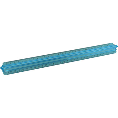 PELIKAN Règle 30cm 7191805 Transparent-bleu, poignée