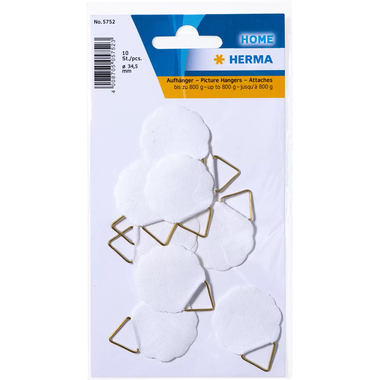 HERMA Appiglio quadro 34.5mm 5752 ottone 10 pezzi