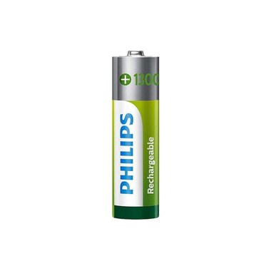 Philips Batteria ricaricabile NiMH AA 1300 mAh, 4 pezzi