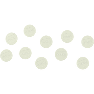 NOBO Calamita rotonda 24mm 1915294 bianco 10 pezzi