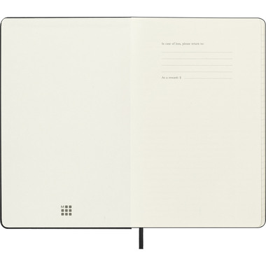 MOLESKINE Wochen-Notizkalender 26/27 DHB18WN3Y27 18M liniert HC schwarz 13x21cm