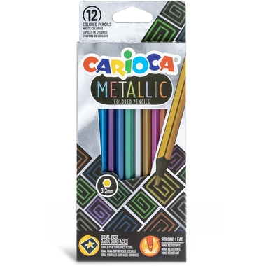 CARIOCA stylos à fibres Metallic 43164 Metallic E-12