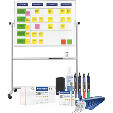 MAGNETOPLAN SCRUM Board 1800x1200mm 1240699 XL mobil acc. incl.