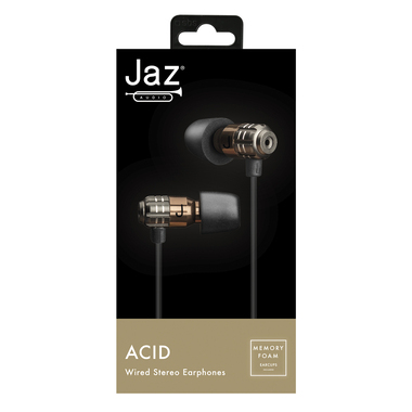 Wire earphones with memory foam pads