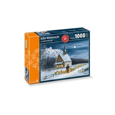 Carta.Media Puzzle Winter Night in Appenzellerland 1000 Pieces