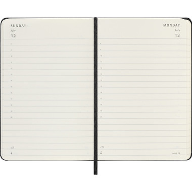 MOLESKINE Agenda Classic Pocket 2026 DHB12DC2Y26 1T/1S schwarz HC 9x14cm