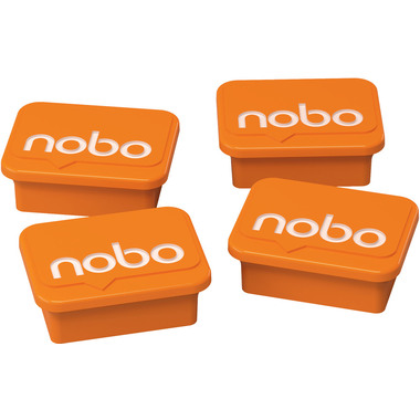 NOBO Aimants 18x22mm 1905327 orange 4 pcs.