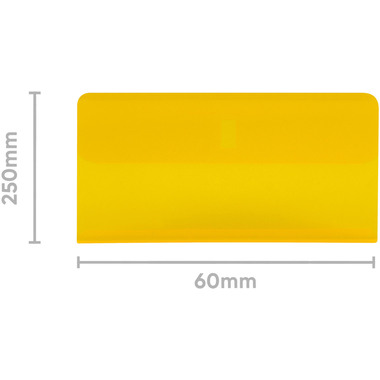 BIELLA Klarsichthülsen 60x30cm 27360220U gelb 25 Stück