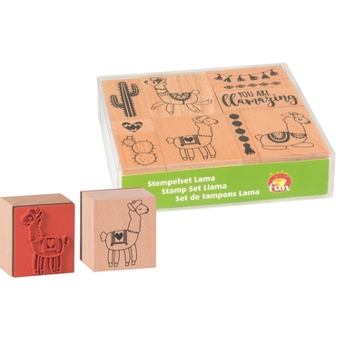 HEYDA Stempel-Set Lama 12x10x3cm 204888676 Holz 10-teilig