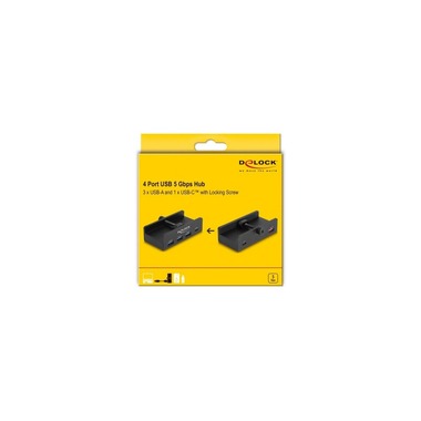 Delock USB hub 5 Gbps, 1x USB-C, 3x USB-A