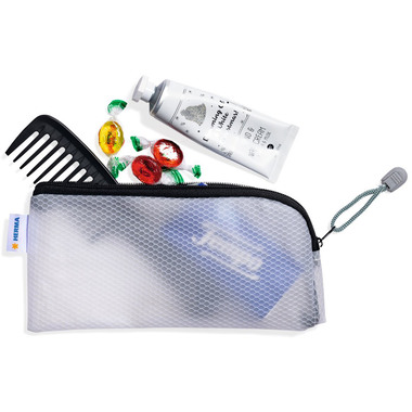 HERMA Reissverschlusstasche A6 20020 schwarz, 23x11cm