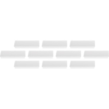 MAGNETOPLAN Supp. Calamita Rettang. 1665100 bianco 10 pezzi