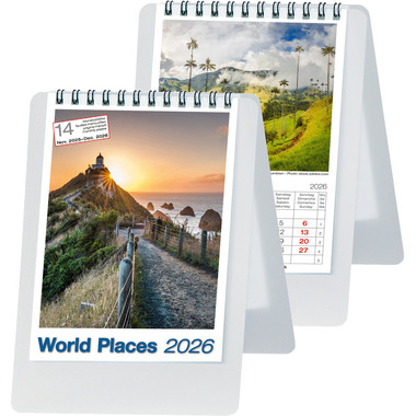 BIELLA Pultkalender Imago 2026 887160000026U 1M/1S World pl. ML 10.5x14.8cm