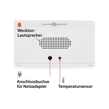 ADE Digitalwecker mit Temperaturanzeige