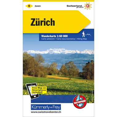 KÜMMERLY+FREY Carte des randonnées 325902206 Zürich 1:60'000